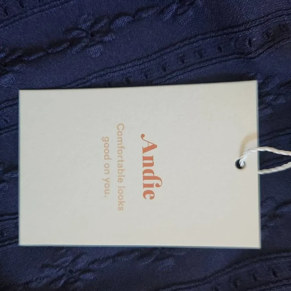Andie Navy Swim Bottom NWT Size Small Navy Andie Swim Bikini Bottom